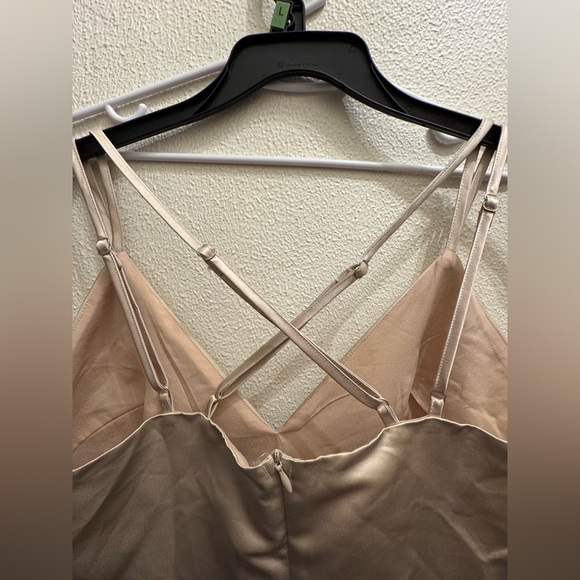 Women’s PrettyLittleThing Formal Gold Champagne Mini Cocktail Dress - Picture 5 of 7